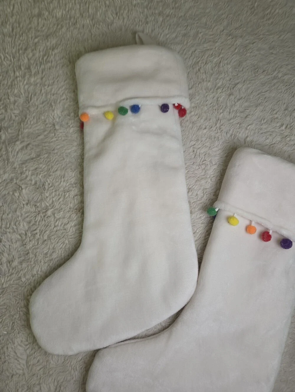 2 Berkshire Plush Christmas Stockings